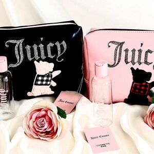 NWT Juicy Couture Cosmetic Bag Set of 2